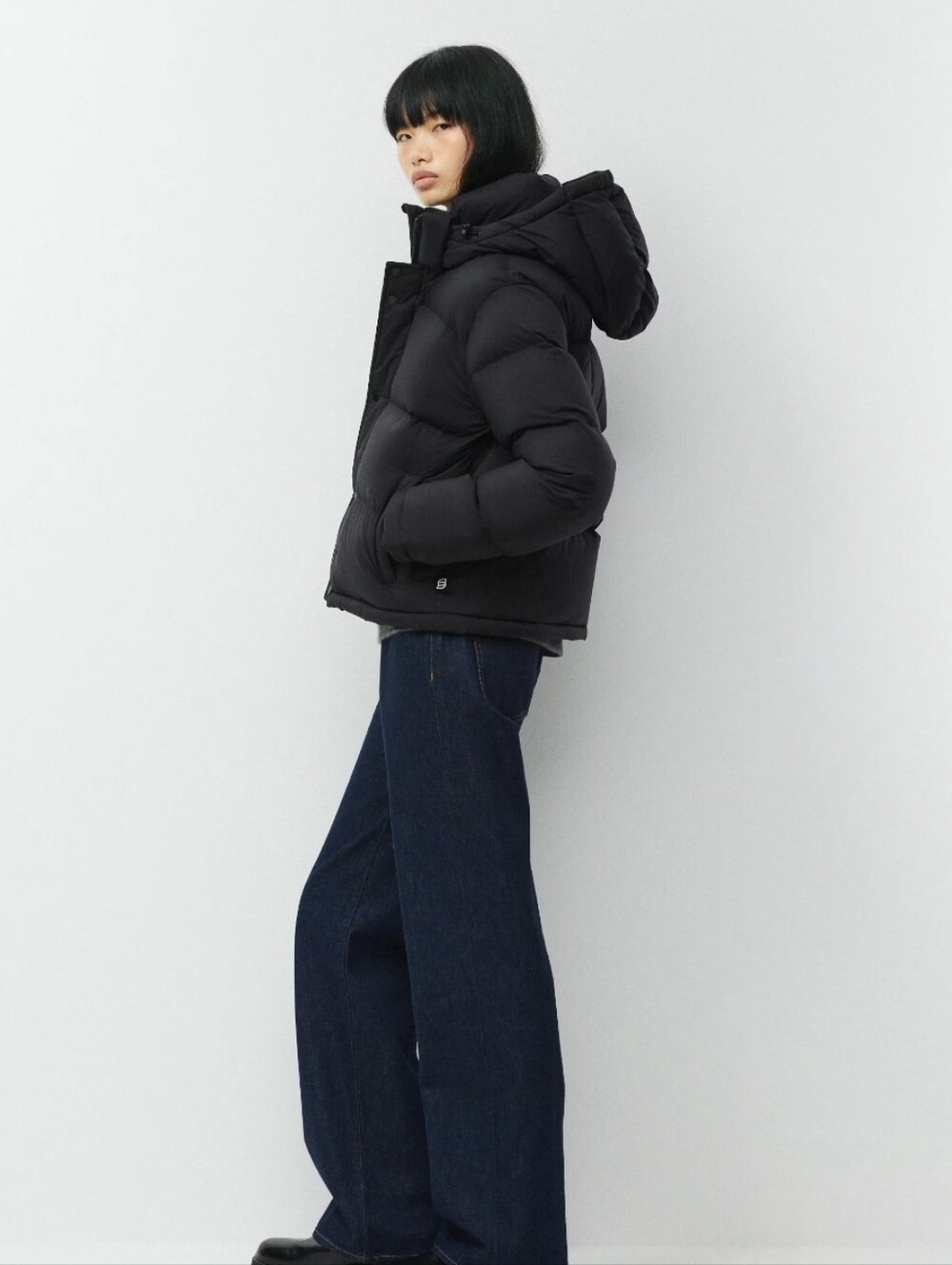 NWT Puffit Black Puffer Coat